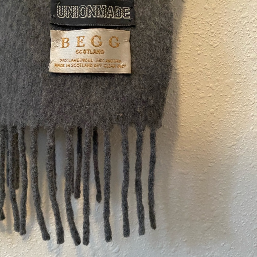 Begg & Co for Unionmade lambswool/angora scarf